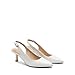 DREAM PAIRS Women's Kitten Heel Slingback Pointed Closed Toe Low Stiletto Heels Dress Bridal Elegant Wedding Pumps Shoes,Size 9.5,White-Pu,SDPU2444W