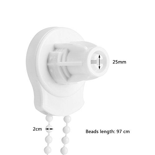 Yuehuam 25mm Roller Blind Shade Clutch Bracket, Side Pulley Chain Repair Fitting Kit Universal Window Treatments Support Top,Side,Face Mount