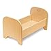 Environments Wooden Baby Doll 22â€L x 12â€W x 12â€H Bed Play Furniture, Natural Finish, Fits up-to 22-Inch Doll, Preschool, Kids Toy (900402)