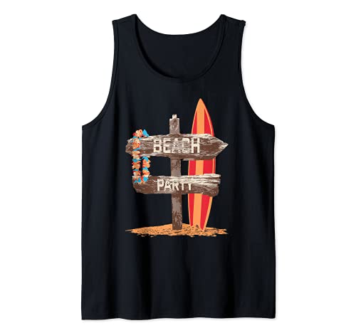 Beach Signs Summer Vacation Surf Party Beach Please Graphic Tank Top