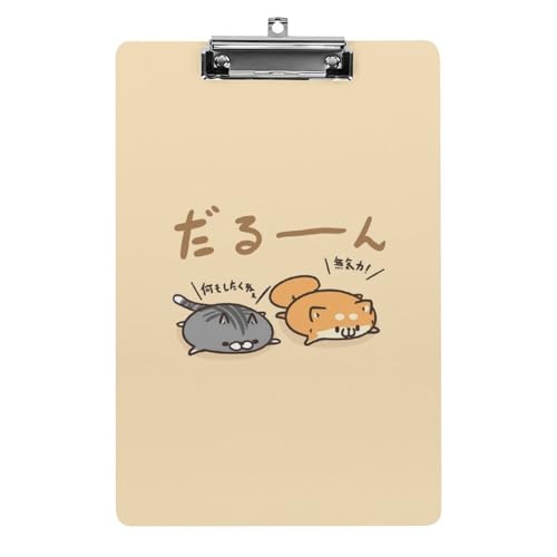 ボンレス犬猫 バインダー A4 クリップボード クリップファイル 事務用品 入職プレゼント ファイル 多機能 ファイルボード 伝票ホルダー 書類整理 会議パッド オフィス用品