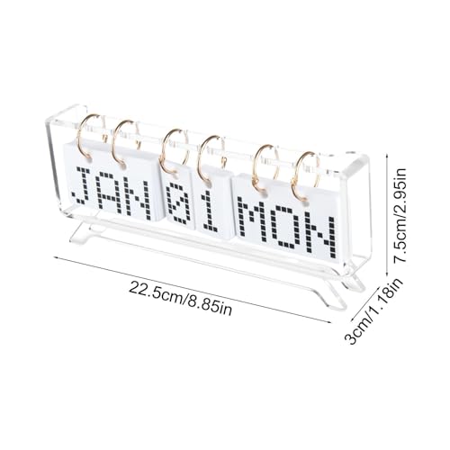 Comptoir transparent et calendrier de bureau réversible anti-oubli - 7
