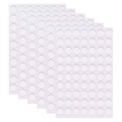 420 Piezas Puntos Adhesivos Doble Cara, Puntos Pegamento Redondos Transparentes, Almohadillas de Pegamento Extraíbles para Decoración Manualidades Colgar Fotos Pósteres, en Oficina Hogar Coche, 20 mm
