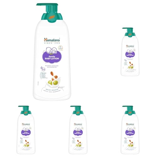 Image of Himalaya Gentle Baby Lotion 700ml | with Almond oil, Olive oil, Country Mallow | No.1 Doctor-Prescribed Brand |pH 5.5 formulation | Nourishes and moisturizes your baby's skin | Safe for Newborns