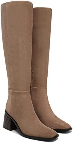 Sam Edelman Wade Stacked Heel Square Toe Retro Wide Calf Knee High Fashion Boots2
