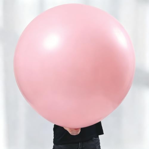 Image of KALOR Light Pink Giant 36 Inch 9pcs Large Latex Balloons
