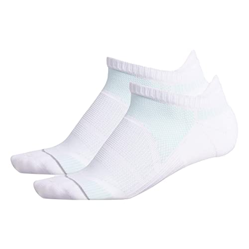 adidas Women s Superlite Prime Mesh III Tabbed No Show Socks (2-Pair), White Clear Grey Clear Mint Light Onix, Medium, (Shoe Size 5-10)