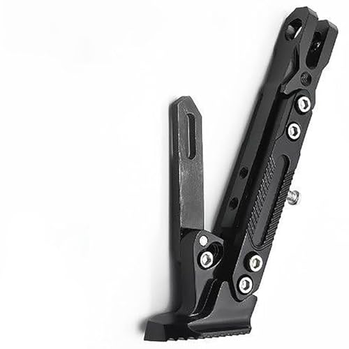 Motorrad Seitenständer für Kawasaki KLX230SM 2021 2022 2023,Einstellbare Kickstand Seitenstütze Stativ Seitenh Motorrad Seitenhalterung Zubehör,Black