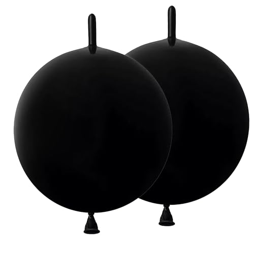 Image of Black Link Balloons 6 Inch 120 Pcs Latex Quick Linking Balloon for Birthday Wedding Party Festival Decorations