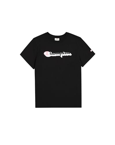 Champion Legacy Graphic Shop W (117654) -Crewneck Camiseta, Negro (KK001), XS para Mujer