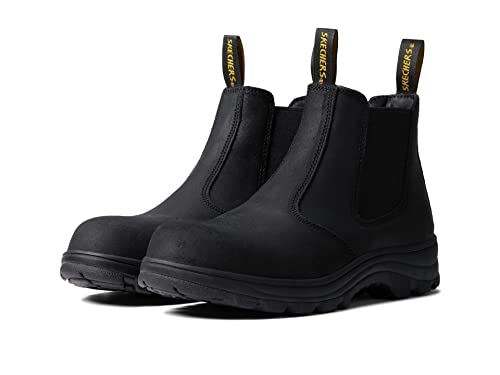 Image of Skechers Women's Work Workshire Jannit Comp Toe Ankle Boots, Black, 6 UK