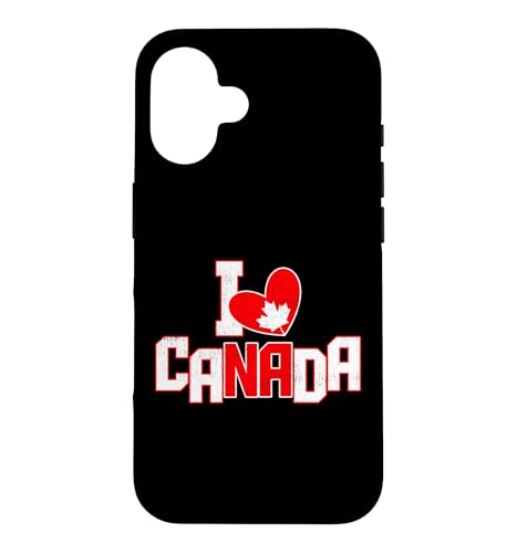 I Love Canada Proud Canadian Heart �J�i�_���� �X�}�z�P�[�X iPhone 16 �p