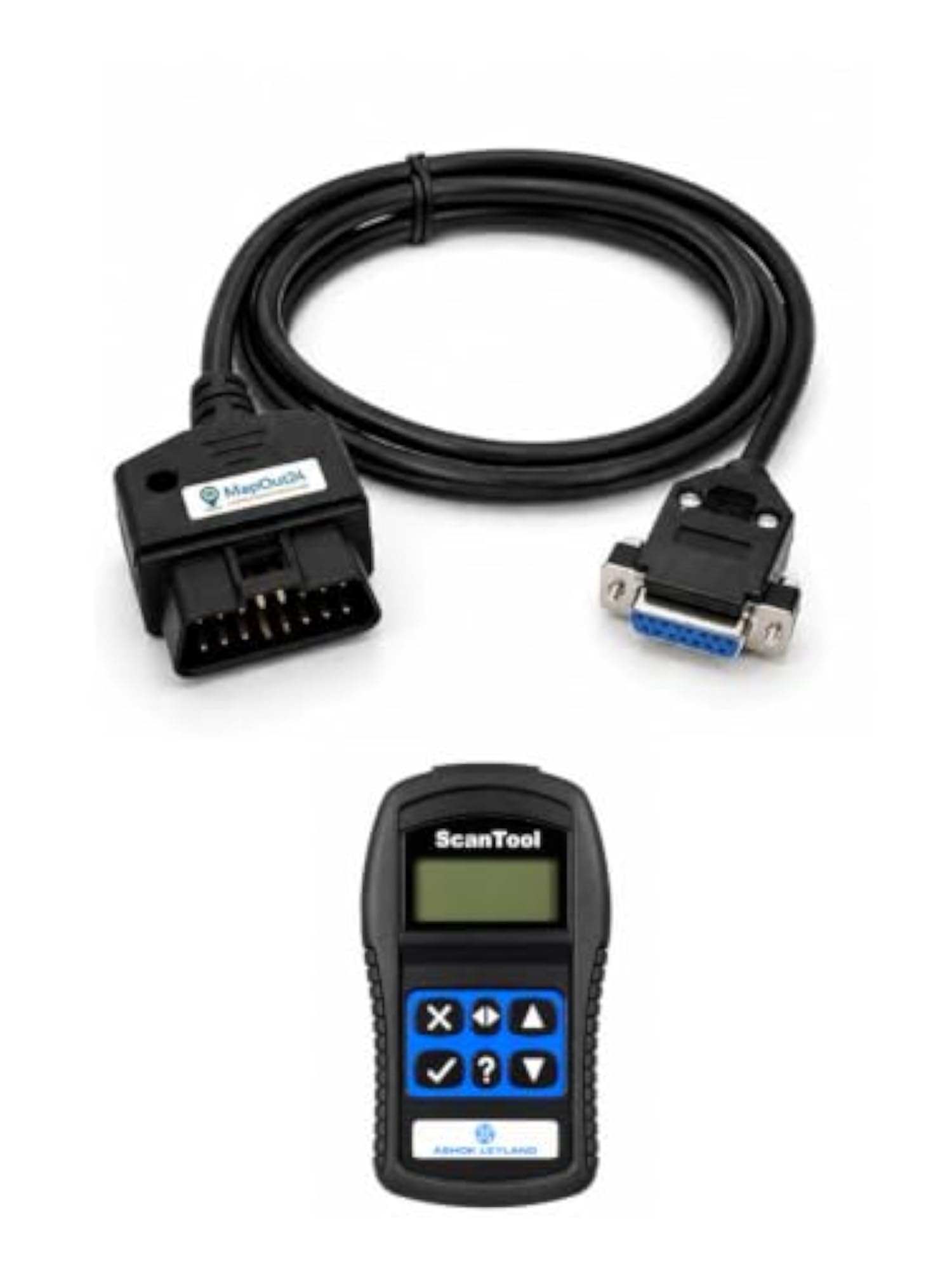 OBD-II Male to DB-15 Female Diagnostic Adapter Cable