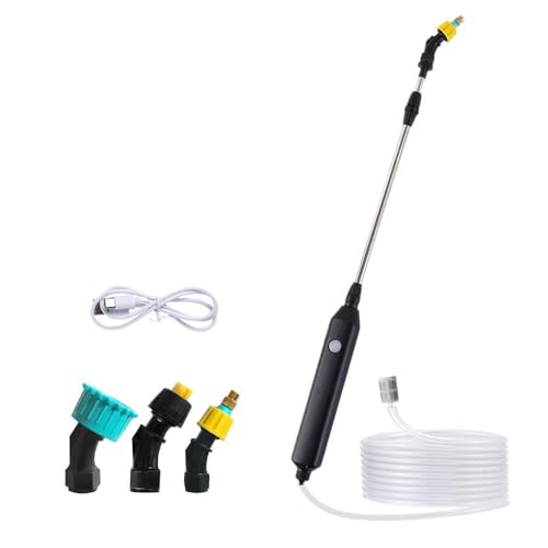 máquina nebulizadora, Rociador de jardín recargable por USB, rociador eléctrico portátil for el cuidado del césped con 3 boquillas for plantas de jardinería Fogger para interiores y exteriores, jardin