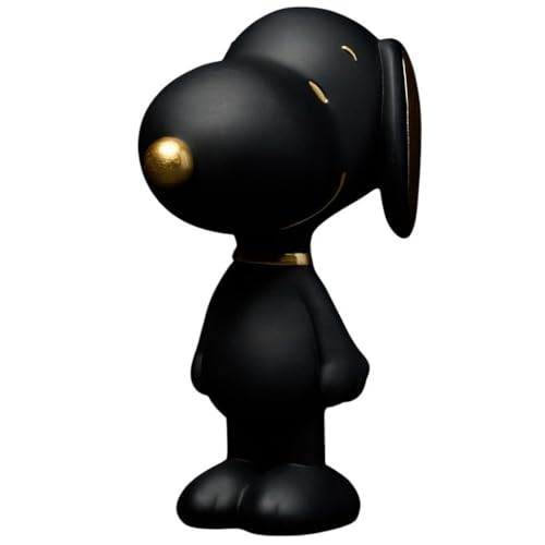 BLOGO Figurine de Collection Peanuts Snoopy Noir (12cm)