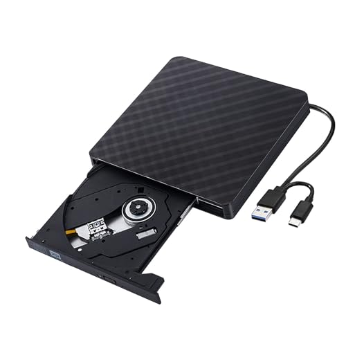 Lecteur de disque externe USB C pour ordinateur portable sans lecteur