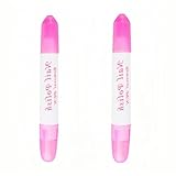2Pcs Pink Nail Erase Pen Removable Head Nail Polish Cleaning Plastic Manicure Corrector Pen for Manicure Fingernail Home Salon Use Nail Polish,Foot, Hand and Nail Care,Nails Art and Polish(6g)