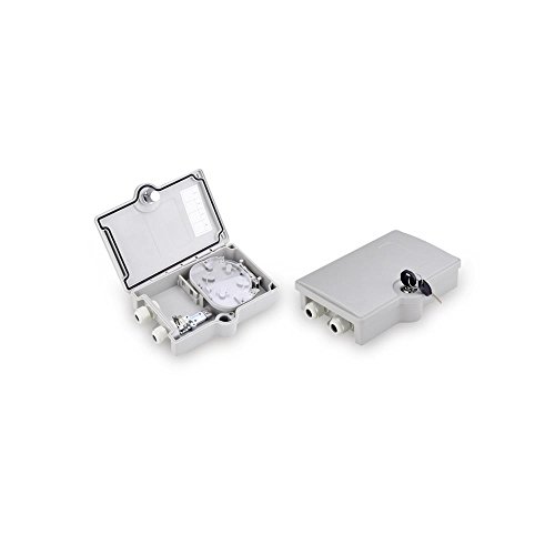 Boîtier FTTH extérieur étanche IP65 DIGITUS avec cassette épissure pour réseau fibre