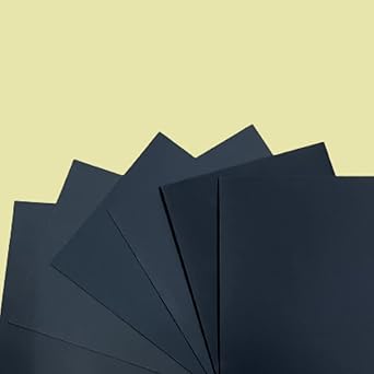 TS Water Proof WET AND DRY SAND PAPER Grit Size 600 .Pack of 06 Sheets of Latex Silicon Carbide sanding paper Paper Size - 23 cm X 28cm