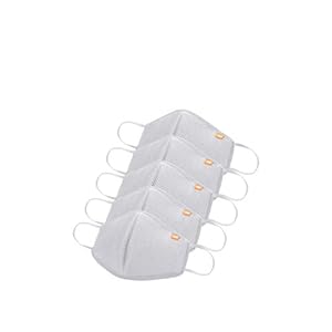 Wildcraft Men’s Polyester SUPERMASK W95 Reusable Outdoor Mask 5P : Glacer_Gry : L (12536