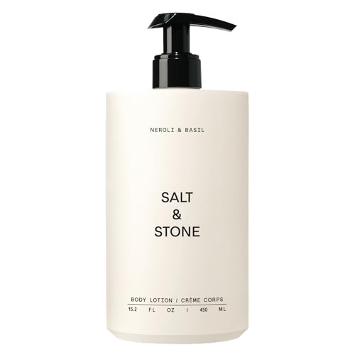 Salt & Stone Body Lotion for Women & Men| Scented Daily Body Lotion | Hydrates, Nourishes & Softens Skin | Restores Dry Skin | Fast-Absorbing | Cruelty-Free & Vegan (450 ml) (Neroli & Basil)