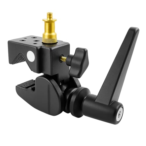 Image of PHOTOMAX C Clamp with Metal Stud Universal 1 /4 inch & 3 /8 inch Screw for Multi Purposes, 40 Lbs High Loading Super (C Clamp with Metal Stud Universal)