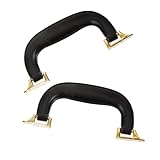 YARDWE 2個 バッグ持ち手 交換用 合成革製 キャリングハンドル 通勤バッグ対応 ビジネス 旅行用 持ちやすい人間工学設計 手軽に取り付け可