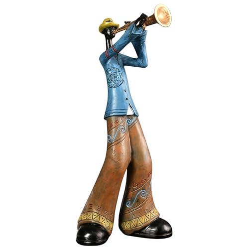 Vintage jazz band decorative sculpture,western band sculpture,creative musician decoration,abstract...