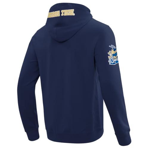Image of Pro Standard Mens College Classic Chenille Cotton Double Knit Full Zip Hoodie