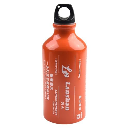 500 ml Mehrkraftstoff-Campingkocher für Diesel, Kerosin und Flüssiggas – kompakter faltbarer Outdoor-Herd mit 500 ml Brennstoffflasche, rutschfesten Beinen und versiegeltem Deckel für Rucksackreisen