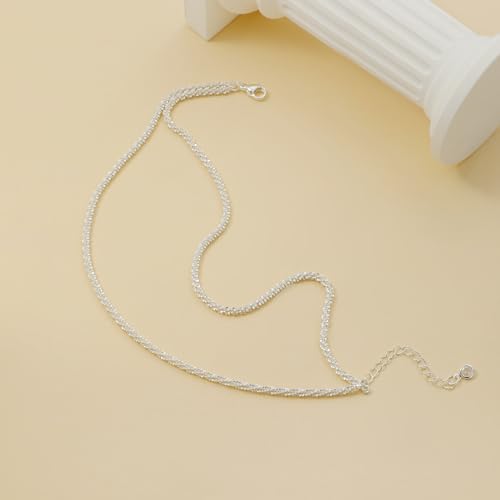 image for MIDEEO Gold/Silver Ankle Bracelets for Women,14K Gold Anklets for Wome