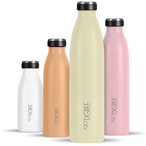 720°DGREE Edelstahl Trinkflasche 750ml “milkyBottle” - 12h Heiß, 24h Kalt – Ansicht 1