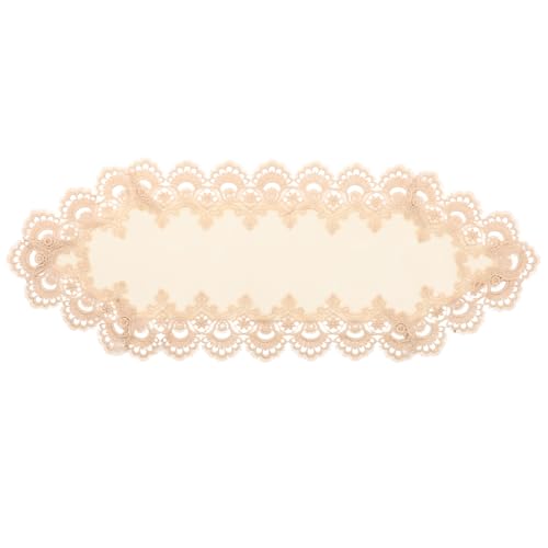 SMASOLO Mantel de Encaje Blanco Cubremesa Decorativo Resistente al Desgaste para Mesas Rectangulares y Redondas Eventos y Fiestas