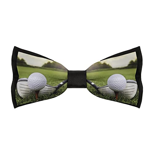 Golf Men's Bow Tie Pre-Tied Adjustable Bowtie for Formal Wear Tuxedo Wedding
