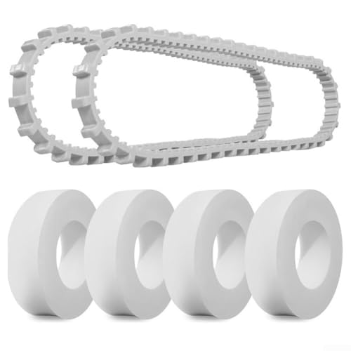 Honseadek Piezas de repuesto robóticas para limpiador de piscinas 9985006-r2 Track 6101611-r4 Anillo de escalada compatible para accesorios de robot delfín, herramientas automáticas de limpiadores de