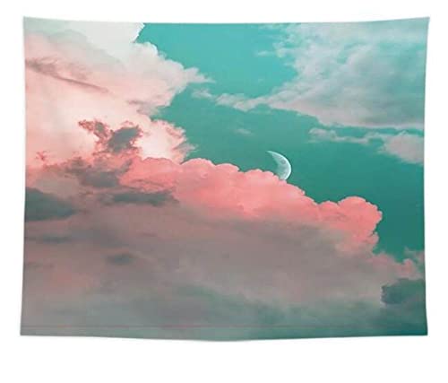 Tapisserie de nuage de lune kawaii pour habiller un grand mur de chambre vide