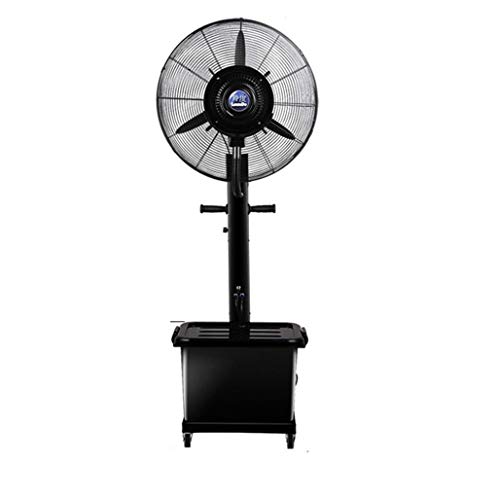 JHome Pedestal Fans Industrial Misting Fan with Oscillating Cooling Mist Humidifier Adjustable 3 Speed Misting Cooling Fan for Home Office and Restaurant 260W 42L Water Tank Size 65cm