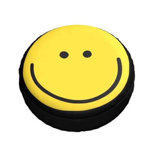 Image of Smiley Face Tire Cover Weatherproof Dustproof Wheel Spare Tire Cover Wheel Protectors Universal Fit for Rv Trailer SUV Truck Camper 16 Inch