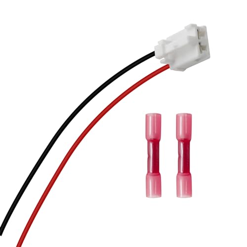 Image of 12 Gauge Blower Motor Connector Harness for Toyota Tacoma 2005-2016 Replace 82998-12380 90980-10916, 6 Inches 12 Gauge Wire Harness, Blower Motor Harness Plug Wire Harness Pigtail Kit