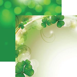 Papier scrapbooking trèfles Lucky Day pour capturer vos moments de bonheur