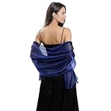 ÉCHARPE IRISÉE : l'Écharpe présente un motif de couleur unie qui présente un effet irisé, dont les couleurs changent en fonction de l'angle de vue et de la lumière. La texture de tulle transparent présente une esthétique brumeuse unique. La lumière interagit avec la surface du tissu pour créer un aspect chatoyant. L'éclat scintillant rehaussent l'iridescence, ce qui lui fait exuder de belles teintes lorsqu'il est porté à l'intérieur ou à l'extérieur.