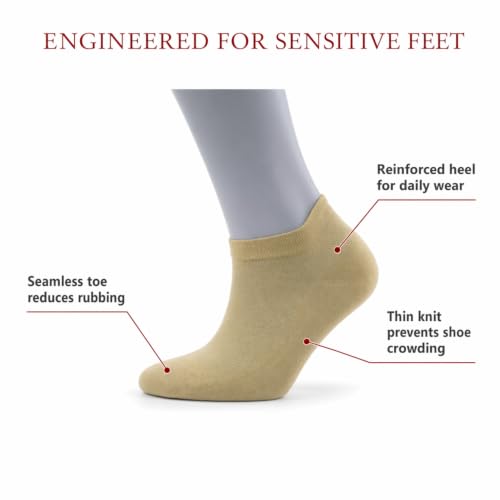 Image of BAMBOOVEN Ankle Socks for Women Thin Bamboo Rayon Low Cut Socks 3 /6 /8 /12 P