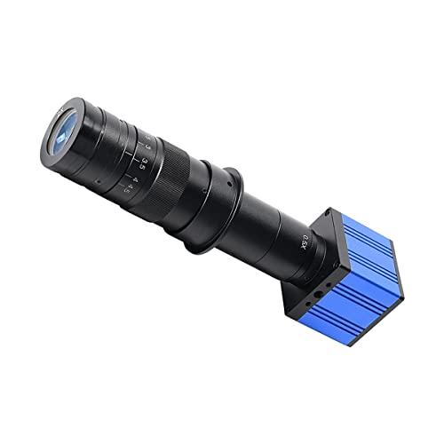 ラボ用顕微鏡アクセサリー 5.1mp 60fps顕微鏡カメラ18.0x C-搭載レンズ工業用電子デジタル顕微鏡(Bule Camera and Lens)