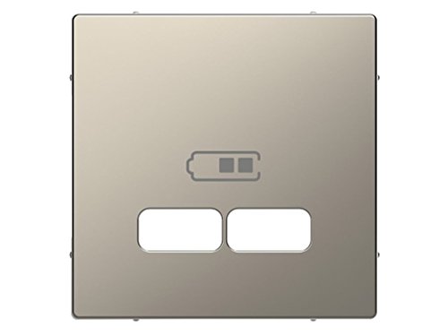 Tapa cargador USB 2,1A D-Life Niquel avec finition haut de gamme pour décoration épurée