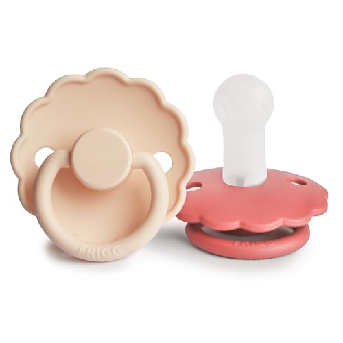 Image of FRIGG Daisy Silicone 2-Pack Pink Cream /Poppy - Size 2