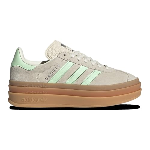 Adidas Originals Gazelle Bold - Girls' Grade School (JQ7410, Green/Tan)