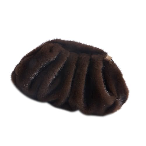 Sac à bandoulière en fausse fourrure pour femme active occupée