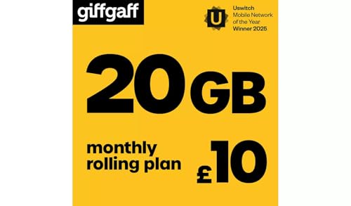 Giffgaff Tarjeta SIM de 5 £ bonificación,Multi Size Standard Micro Nano £5 Bonus crédito añadido, Tabletas, Android y GPS Tracker