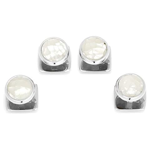 Mosaic Mother of Pearl Studs by Ox & Bull Cover