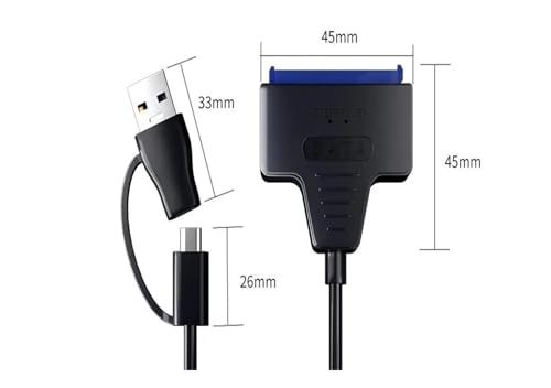 Cable USB 3.0 a SATA para disco duro 2.5 pulg miniatura 2